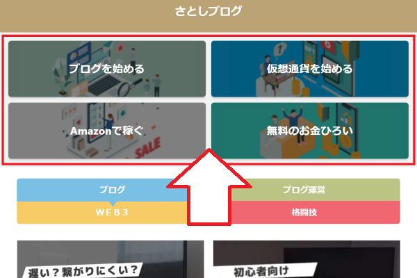 ヘッダーバナーのカード型リンクを高速化する3つの設定